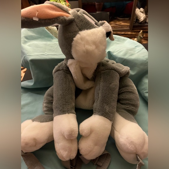 Vintage 1994 Warner Bros Bugs Bunny stuffed animal backpack - Picture 6 of 6
